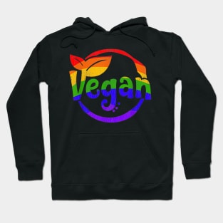 Gay pride vegan lgbtq rainbow Hoodie